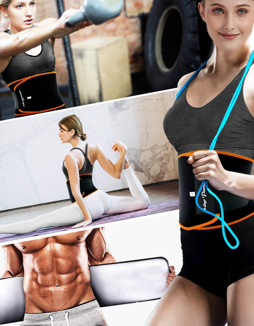 Load image into Gallery viewer, Waist Trimmer for Women &amp; Mens Waist Trainer Sweat Belt plus Size, Upgraded
