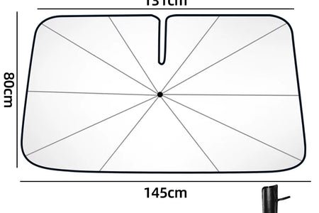 Newest Car Windshield Sunshade Umbrella with 360°Rotation Bendable Handle Front Window Sun Shade UV Protection Heat Insulation