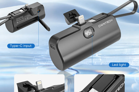 Portable Charger Power Bank for Iphone Android with LED Display 5000Mah Mini Fast Charger Battery Pack Compatible with Iphone 15/14/13/12